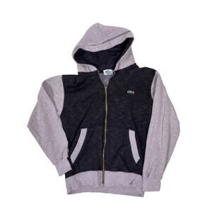 Lacoste Women’s S Hoodie Heather Grey Pullover Sweatshirt (Missing Drawstring)